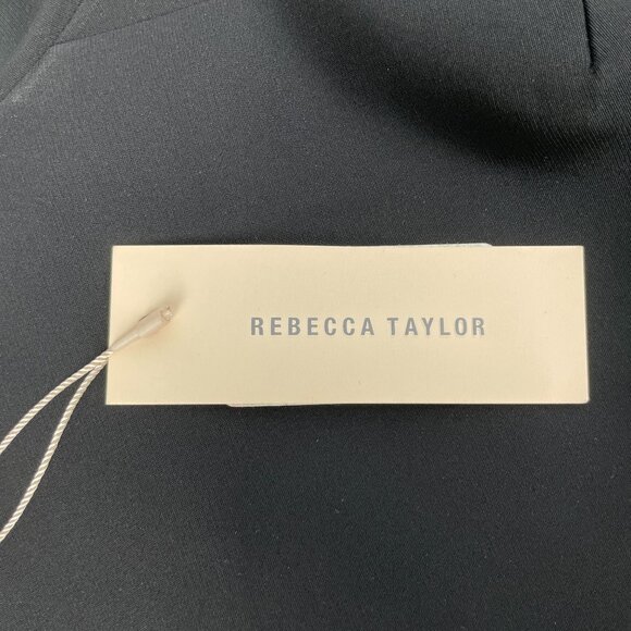 Rebecca Taylor NWT Black Ruffle Cold-Shoulder Dress | Holiday Event | Size 12 - Picture 6 of 14